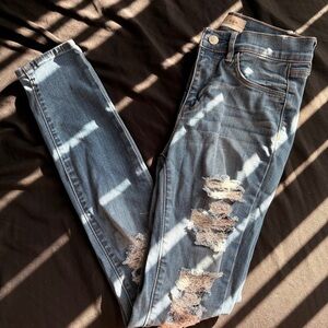PacSun Ripped Denim Skinny Jeans